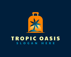 Travel Island Luggage logo design