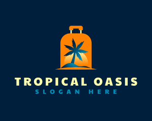 Island - Travel Island Luggage logo design
