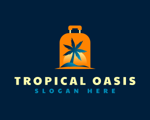 Travel Island Luggage logo design