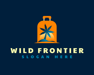 Travel Island Luggage logo design