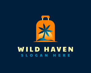 Travel Island Luggage logo design