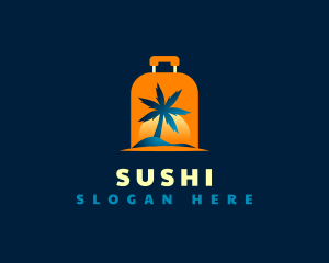 Travel Island Luggage logo design