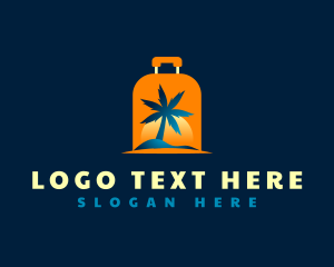 Tourism - Travel Island Luggage logo design