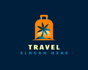 Travel Island Luggage logo design