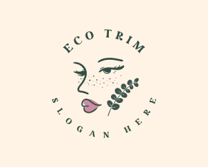 Eco Beauty Woman logo design