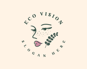 Eco Beauty Woman logo design