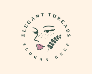 Eco Beauty Woman logo design