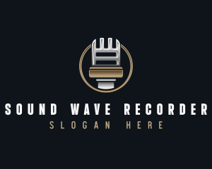 Audio Recording Microphone logo design