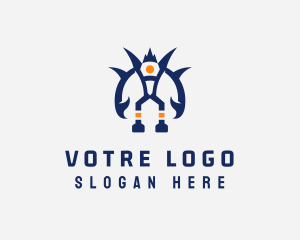 Villain - Droid Toy Robot logo design