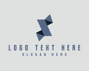 Origami - Geometric Business Letter S logo design