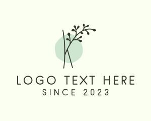 Etsy - Leaf Nature Letter K logo design