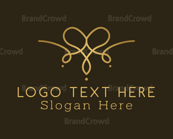 Golden Luxury Necklace Logo