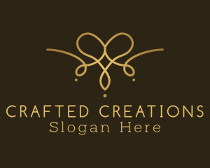 Bespoke - Golden Luxury Necklace logo design