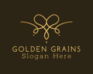 Golden Luxury Necklace logo design