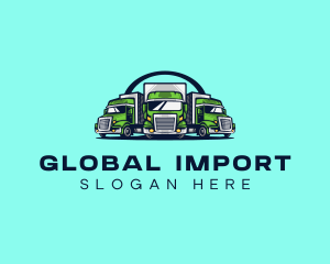 Import - Fleet Truck Logistics logo design
