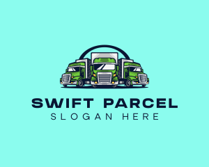 Parcel - Fleet Truck Logistics logo design