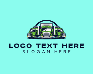 Distribution - Fleet Truck Logistics logo design