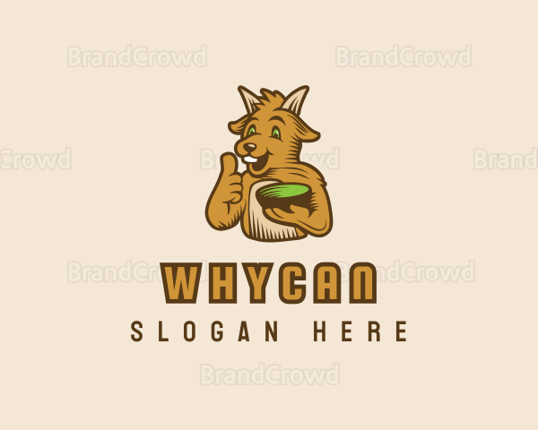 Goat Food Bowl Logo