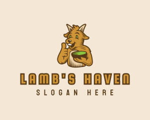 Lamb - Goat Food Bowl logo design