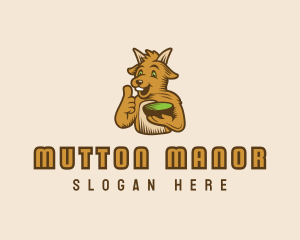 Mutton - Goat Food Bowl logo design