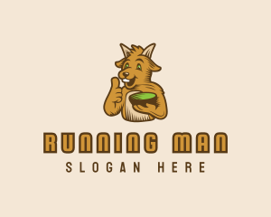 Meat - Goat Food Bowl logo design