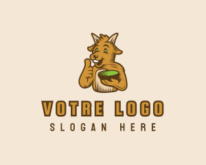 Snack - Goat Food Bowl logo design