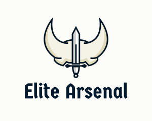 Arsenal - Sword Medieval Helmet logo design