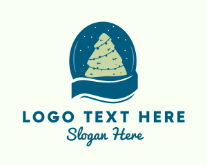 Snow-globe - Christmas Tree Snow Globe logo design