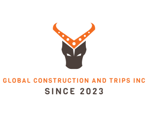 Initial - V Horns Bull logo design