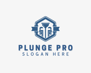 Plunger - Plumbing Wrench Plunger logo design