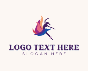 Performance Arts - Theatre Dance Performer logo design