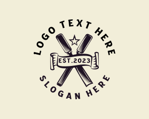 Woodwork - Woodwork Chisel Carpentry Tool logo design