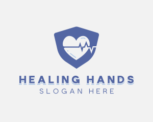 Medic - Heartbeat Medical Electrocardiography logo design