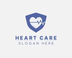 Cardiology - Heartbeat Medical Electrocardiography logo design