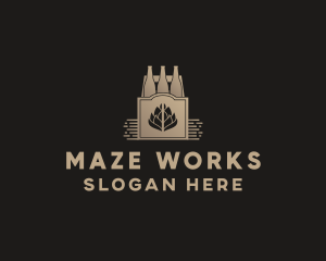 Malt Beer Bottles logo design