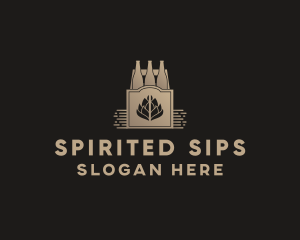 Alcohol - Malt Beer Bottles logo design