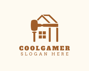 Remodeling - Sledge Hammer House Building logo design