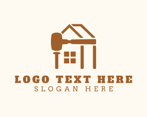 Sledge Hammer House Building Logo