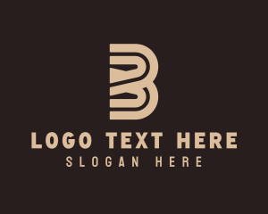 Telecom - Network Studio Letter B logo design