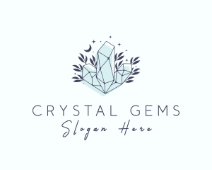 Precious Crystal Gemstone logo design