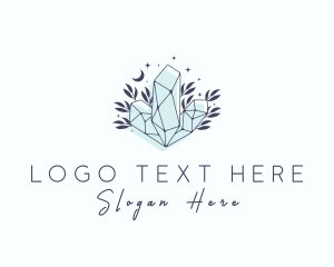 Souvenir - Precious Crystal Gemstone logo design