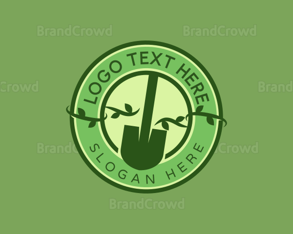 Botanical Garden Shovel Logo