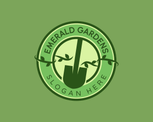 Botanical Garden Shovel logo design