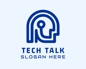 Developer - Artificial Human Intelligence Technology logo design
