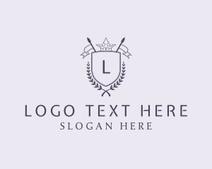 Tutor - Flag Crown Shield Academy logo design