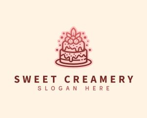 Cherry Cake Bake  logo design