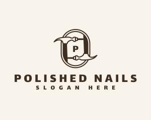 Nail Hammer Carpentry logo design