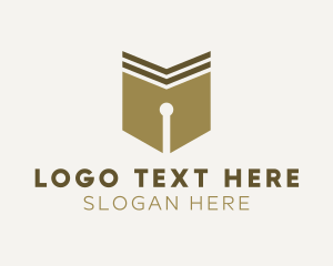 Simple - Book Pen Calligraphy logo design