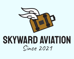 Aeronautical - Wing Luggage Bag logo design