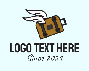 Business Trip - Wing Luggage Bag logo design